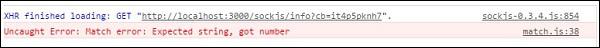 Meteor Check Log Error