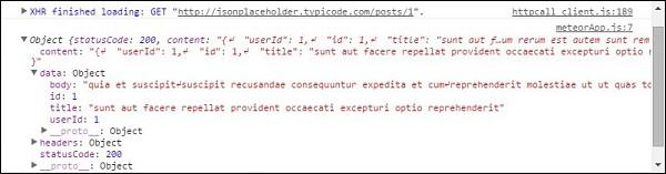Meteor HTTP Call