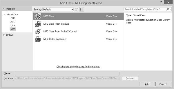 Create Property Sheet