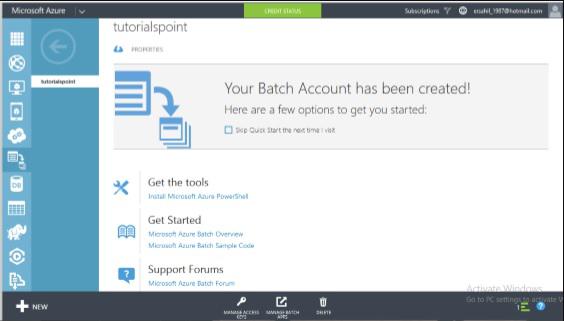 Create Batch Service