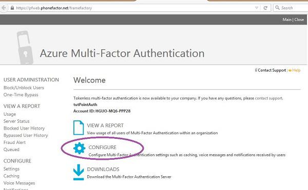 Configure