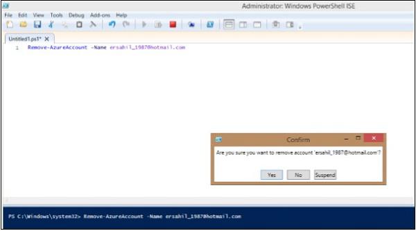 Remove Azure Account