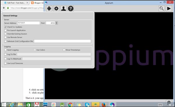 Running Test Case