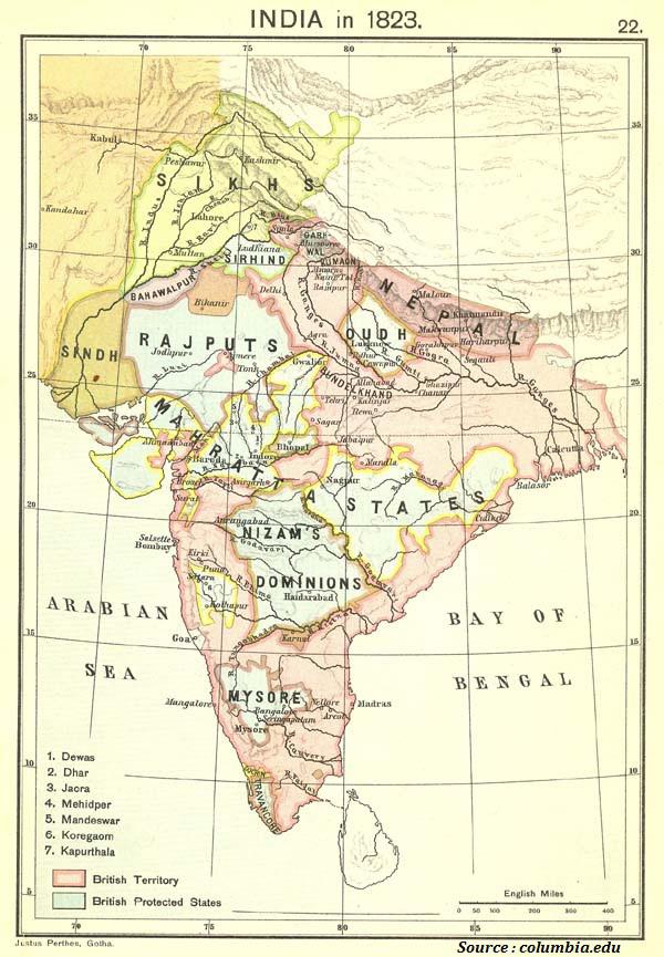 India in 1823