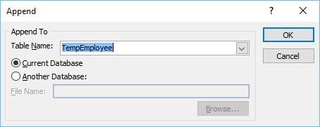 Append Table Name