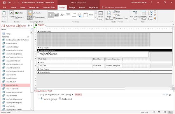 Name Footer