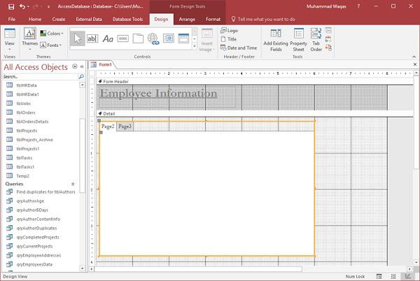 Tab Control