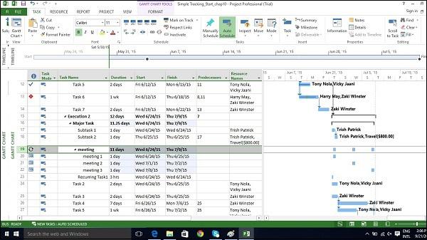 Recurring Task Information