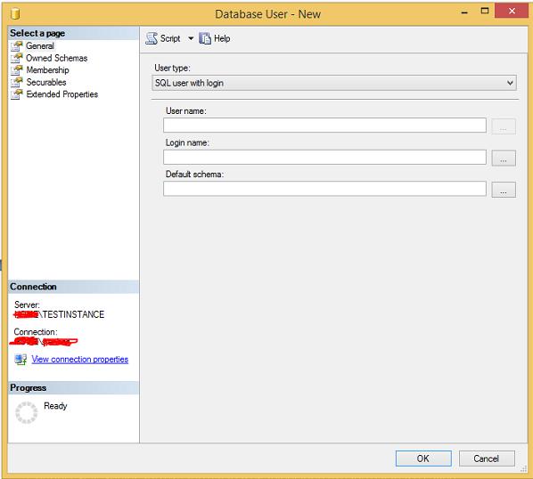 Database User New