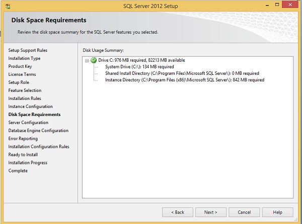 Disk Space