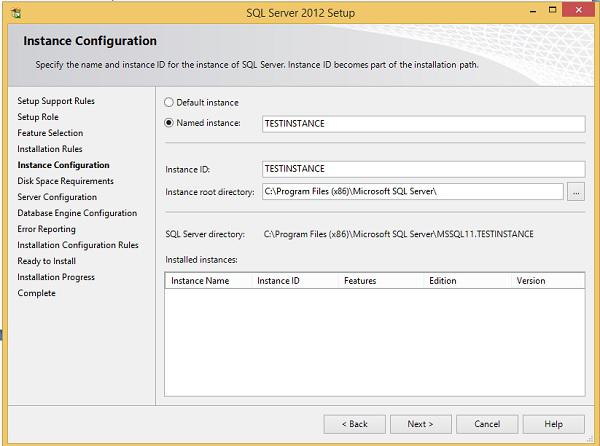 Instance Configuration