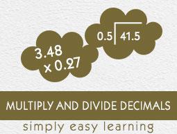 Multiply and Divide Whole Numbers