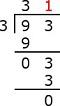 Multiply 3 x 1