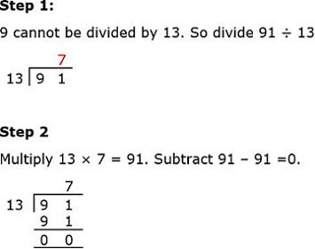91 Divide by 13