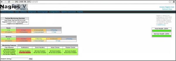 nagios admin