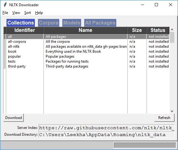 Natural Language Toolkit Download
