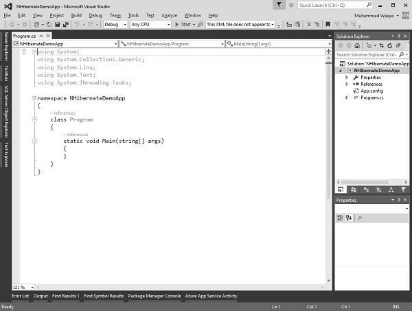 Project Dialog