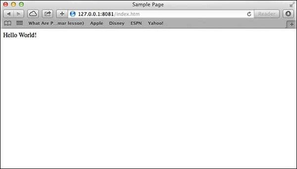 First Server Application
