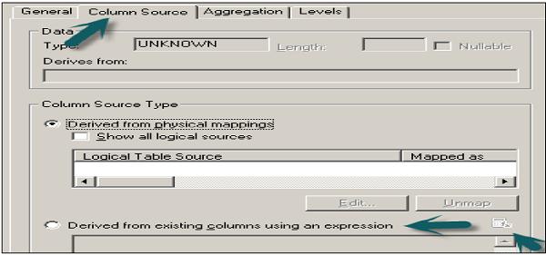 Logical Column Dialog Box