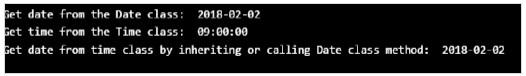 Inheriting Attributes Output