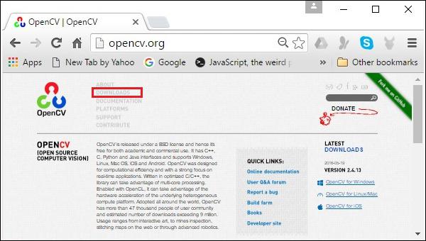 OpenCV HomePage