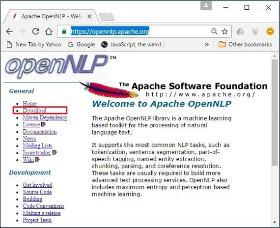 Apache OpenNLP