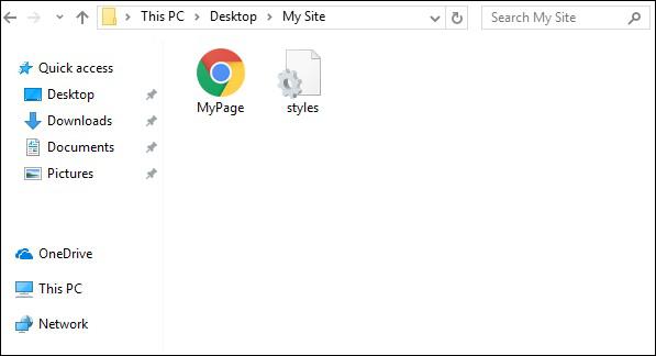 Created Two Files in Same Folder