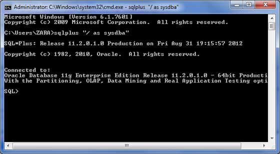 PL/SQL Command Prompt