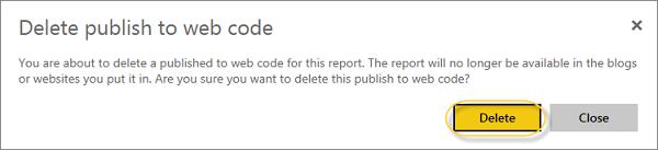 Delete Publish Web Code