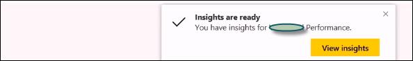 Get Insights Option