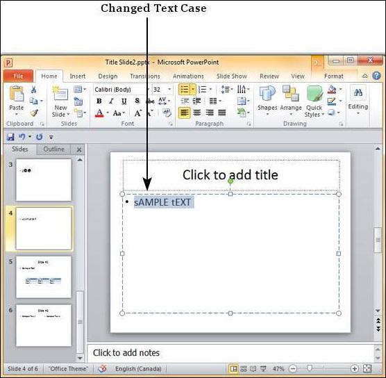 Microsoft PowerPoint 2010