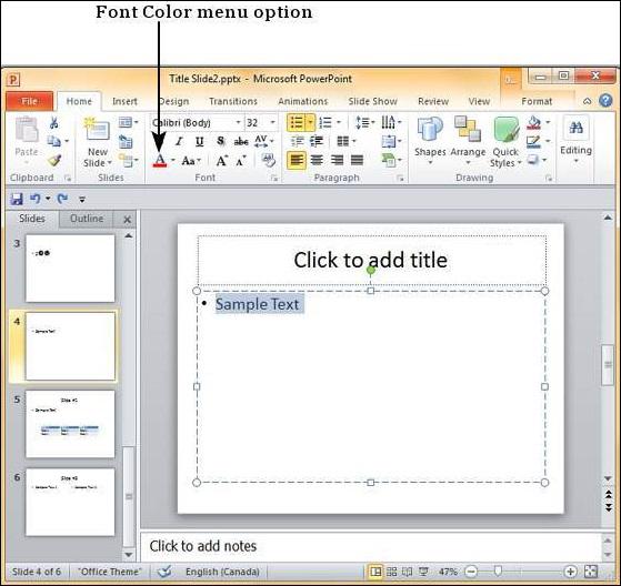 Microsoft PowerPoint 2010