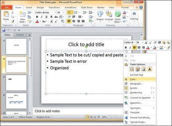 Microsoft PowerPoint 2010