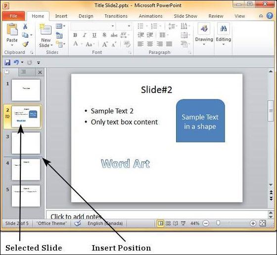 Microsoft PowerPoint 2010