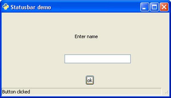Statusbar Demo
