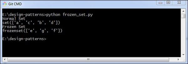 Frozen Set