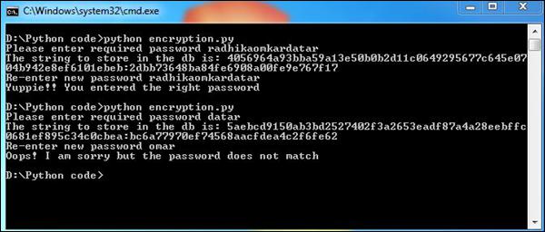 Hash Function Output