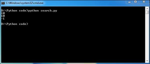 Search Output