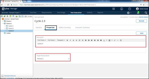 Properties Tab