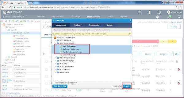 Select Test Cases