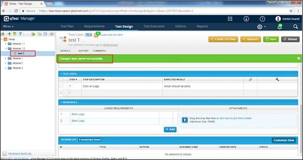 Test Case Changes