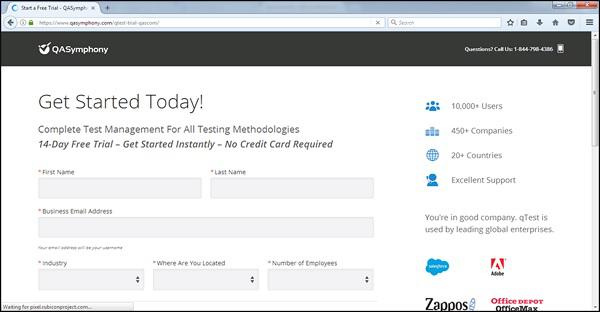 Trial qTest Account