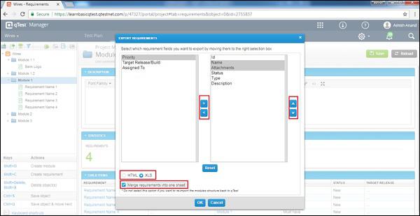 XLS Export Setting