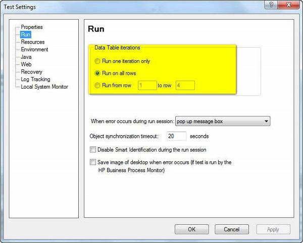 Data Table in QTP