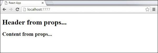 React Props Example