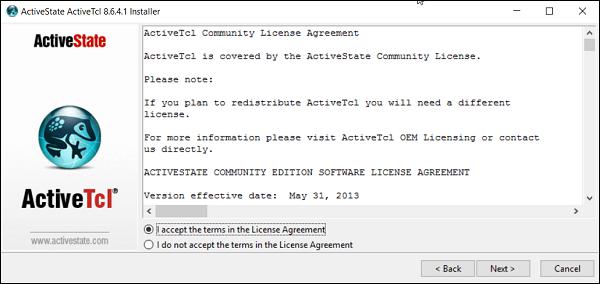 Accept License Agreement