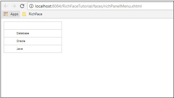 Rich Panel Menu