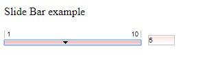 Slide Bar Example