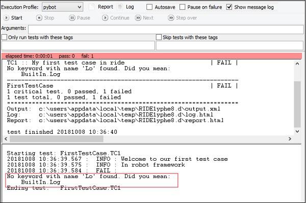 log keyword